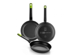 Pack 3 Sartenes BRA Gastro A841202/ Ø20Cm/ Ø24Cm/ Ø28Cm/ Apta para Inducción