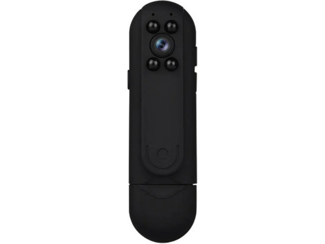 Mini cámara corporal de bolsillo Yizhood HD 1080P con audio y video (negra)