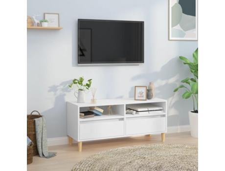 Mueble De Tv VIDAXL Blanco Madera contrachapada (100x34.5x44.5 cm)