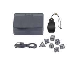 Juego de 7 dados LED recargables que brillan para juegos de mesa Hjkjyx