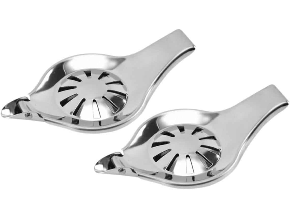 Práctico extractor de jugos, exprimidor manual de acero inoxidable, ideal para naranjas y vayotoy