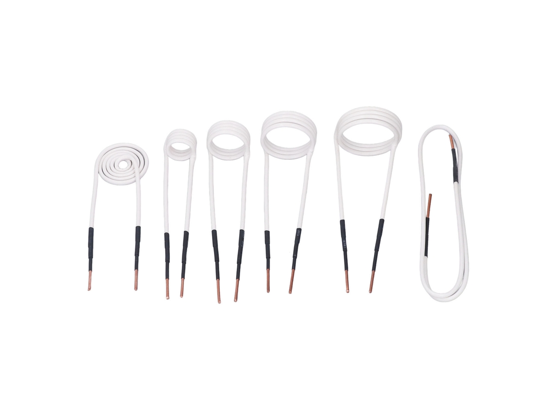 2026as-kit De Bobinas Para Calentador Por Inducción 6 Piezas, Núcleo De Latón 2.5mm, Forma Plana, 20-50mm