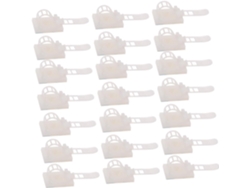 50 Unidades - Clips Adhesivos De Nailon Para Cables, Soportes Ajustables Para La Gestión De Cables