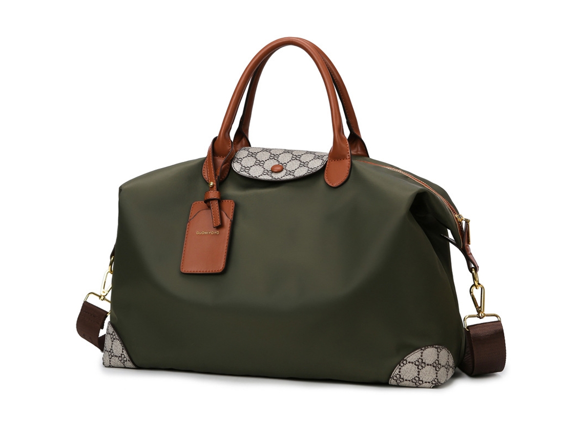 (Pequeño, verdoso) Neceser de viaje de corta distancia, gran capacidad, bolso de mano, para viajes de negocios y de negocios, yoga y gimnasio.