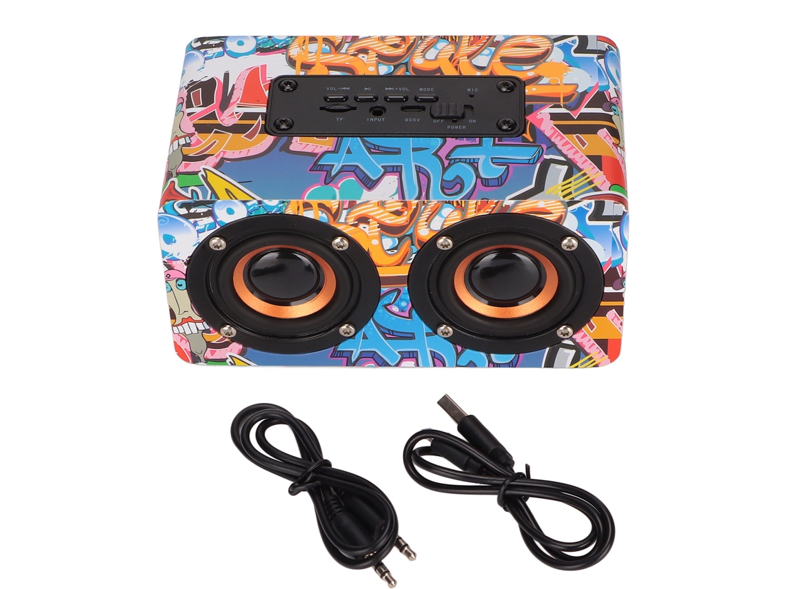 Altavoz Bluetooth Con Graves Potentes, Recargable, Compatible Con Tarjeta De Memoria, Mp3, Aux, Inalámbrico Para Fiestas En Casa Llenas De Color.