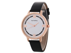 Reloj De Pulsera Sencillo Y Elegante Para Mujer Con Correa De Lona Y Esfera Redonda (rojo).
