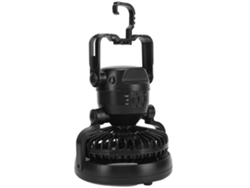 Linterna LED con ventilador de 18 pulgadas para camping y exteriores, de ABS, práctica.