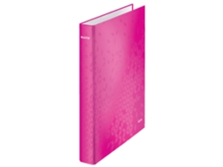 Dossier LEITZ Lombada Estreita 40 Mm Wow A4 4 Argolas Rosa