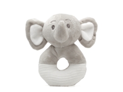 Kiokids Sonajero de peluche elefante gris 13cm