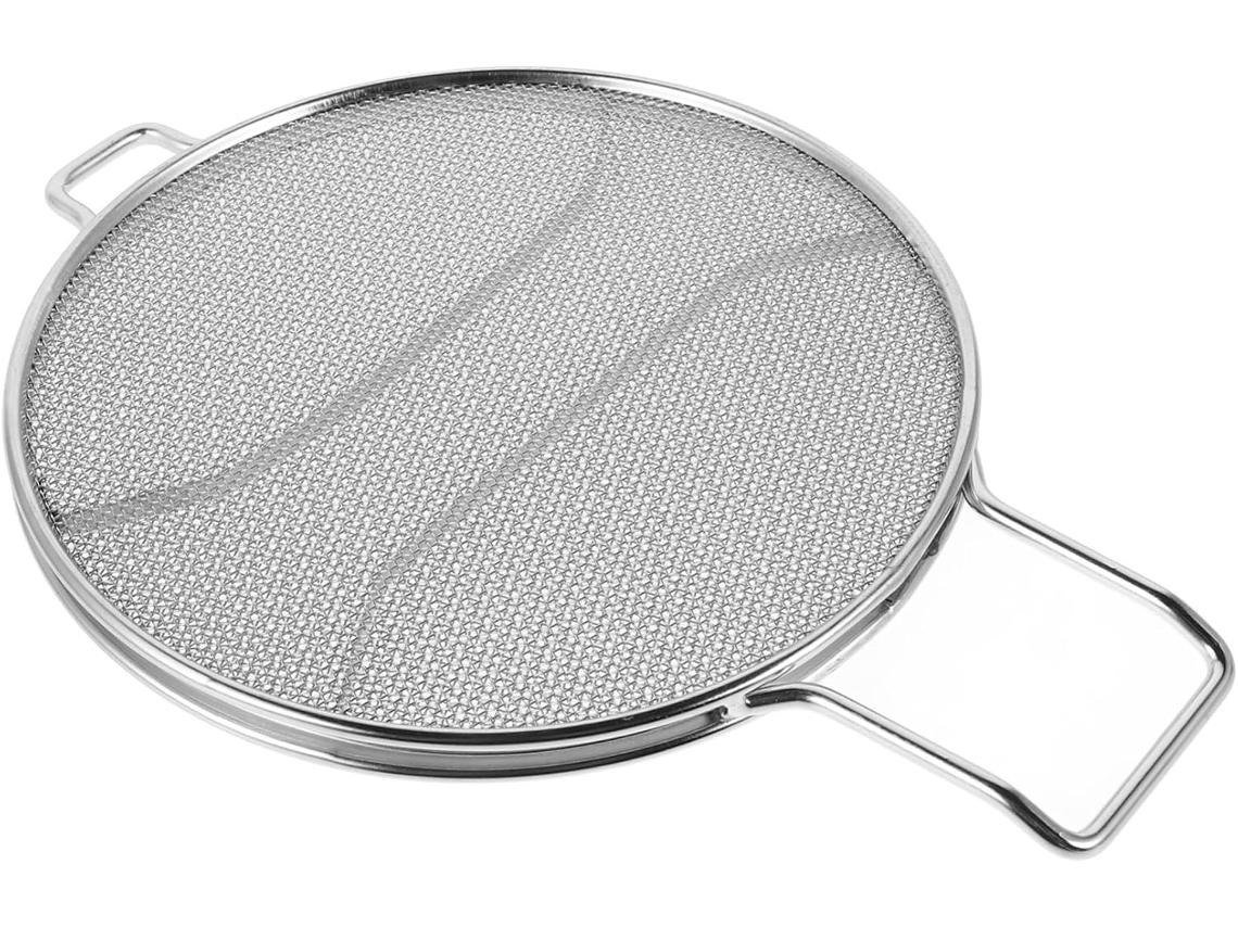 Tapa, Té, Protector Antisalpicaduras De Malla De Acero Inoxidable Para Sartén, Protector Antisalpicaduras Para Sartén
