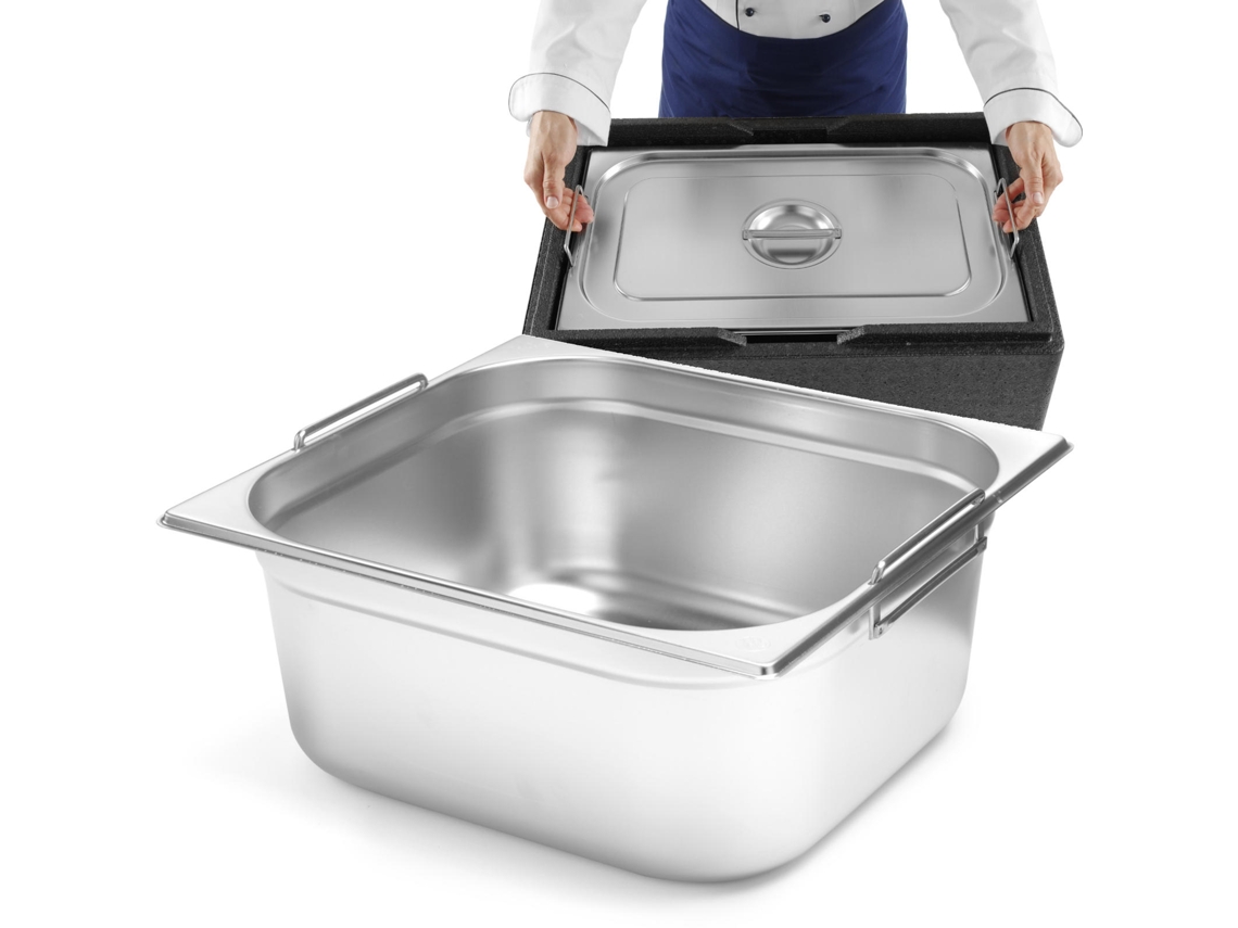 Pojemnik Gastronomiczny Gn 1/2 Z Chowanymi Uchwytami 325x265x200mm 12,5l HENDI 817353