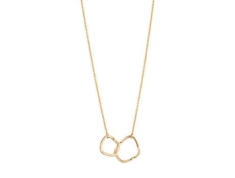 Collar collar de cadena de clavícula femenina tendencia de diseño de doble anillo de doble anillo adecuado para fiestas