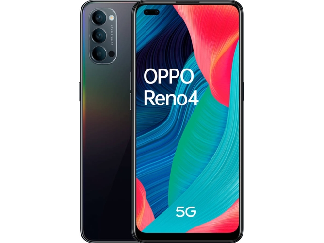 Smartphone OPPO Reno 4 5G (6.4'' - 8 GB - 128 GB - Negro)