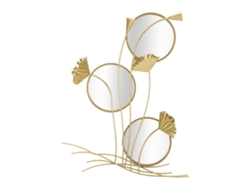 Espejo De Pared Triple Flujo Cm 65x8x88 Unico / Oro