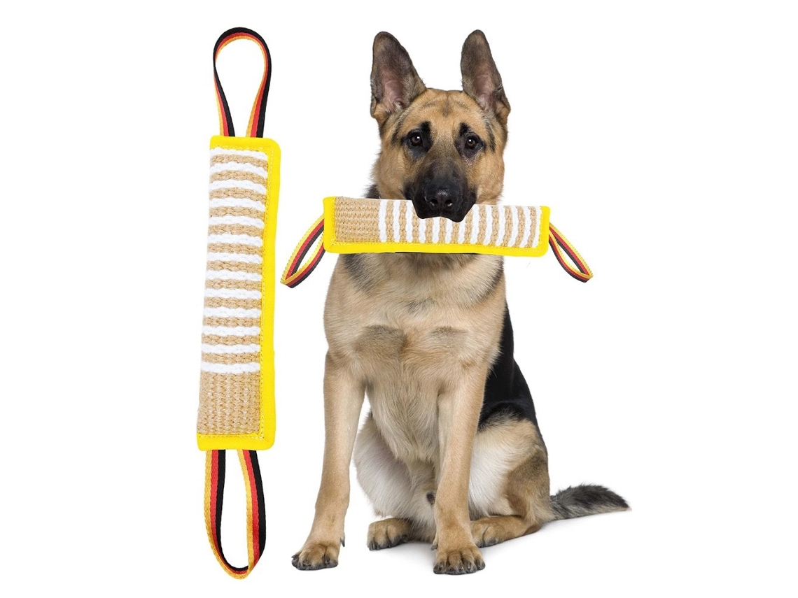 Juguete De Adiestramiento Para Perros, Resistente, Ideal Para Cachorros Que Juegan A Tirar De La Cuerda Y Alivia El Dolor De La Dentición. Henten Home Amarillo (2 Unidades)