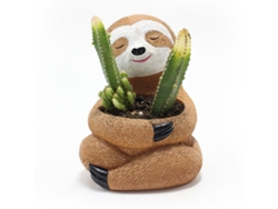Maceta Decorativa De Resina Con Forma De Perezoso Para Suculentas, Ideal Para Mesa O Jardín Interior.