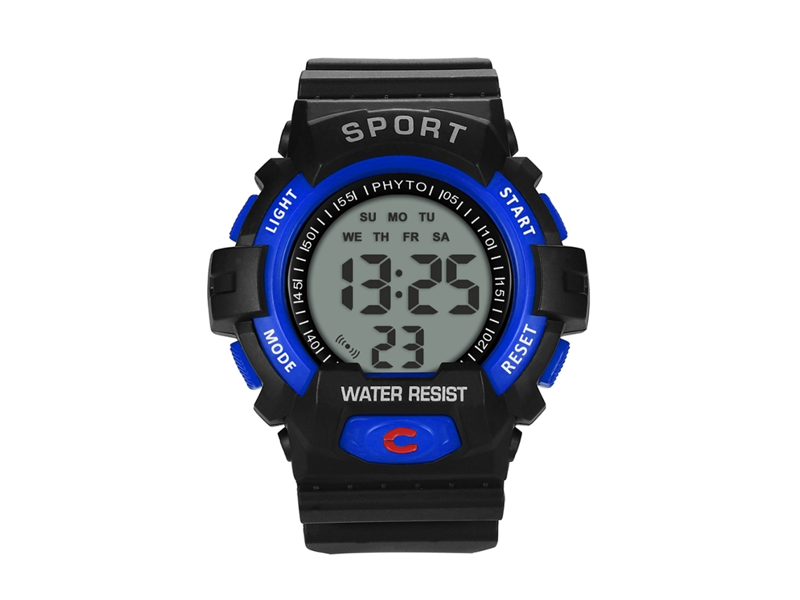 Reloj Unisex Vansvar Con Estampado De Mármol Y Correa De Piel Sintética Roja.