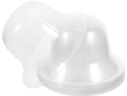10 Soportes Transparentes Pvc Gorras Pierna Ancha Diseño Redondo Antideformación Fáciles Transportar Doméstico