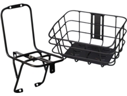 Cesta para bicicleta, no requiere taladrar, soporte para freno, aleación de aluminio, ideal para ciclismo, scooters y slow moose.