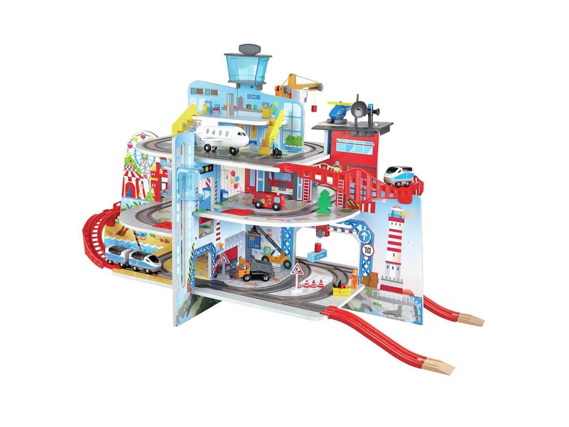 Juguete HAPE Circuito Tren Gran Ciudad (3 Años)