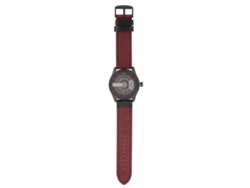 Reloj Analógico De Cuarzo Para Hombre Con Correa Ajustable De Pu Y Función De Fecha (rojo)