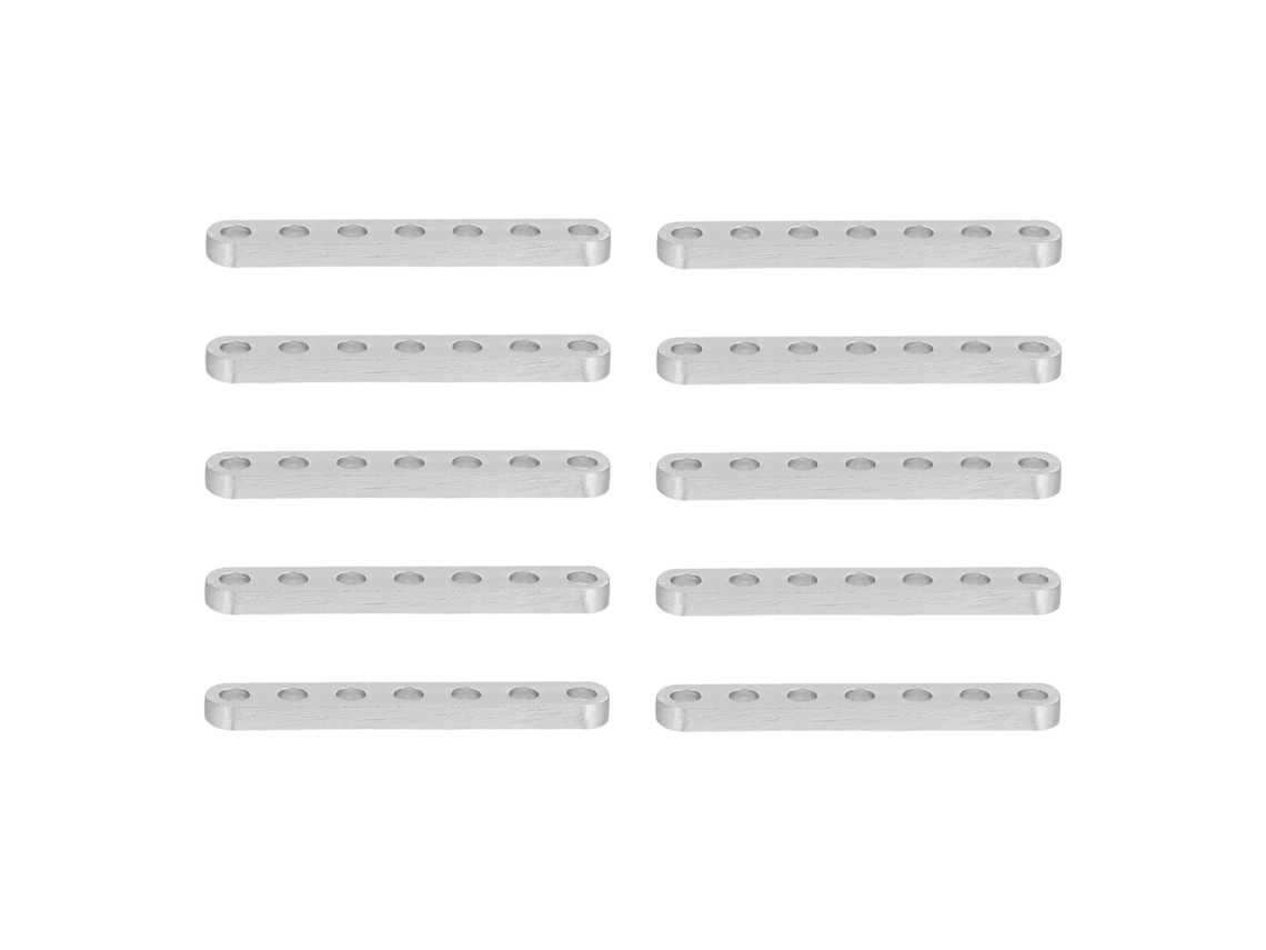 2026velora-10 Piezas Abrazaderas Planas Rectas De Aluminio 4x8mm Para Ingeniería Robótica Equipo Fijación