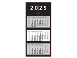 Calendario de Pared HERLITZ de 3 Meses 2025