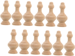 Juego De 12 Remates De Escalera De Madera Tallada, Decoración Para El Hogar, Tapas Decorativas