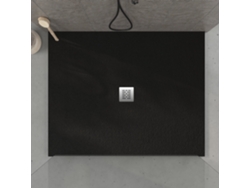 Base de ducha de pizarra negra 160x120 cm RC