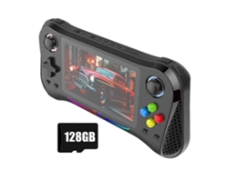 Consola de juegos portátil retro GOKOCO X8m con 128 GB de almacenamiento, más de 25.000 juegos, pantalla IPS de 4,5 pulgadas y compatibilidad con múltiples emuladores.