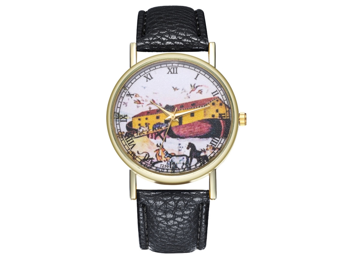 Reloj De Pulsera Analógico De Cuarzo Unisex Con Esfera Redonda Para Mujeres Y Hombres.