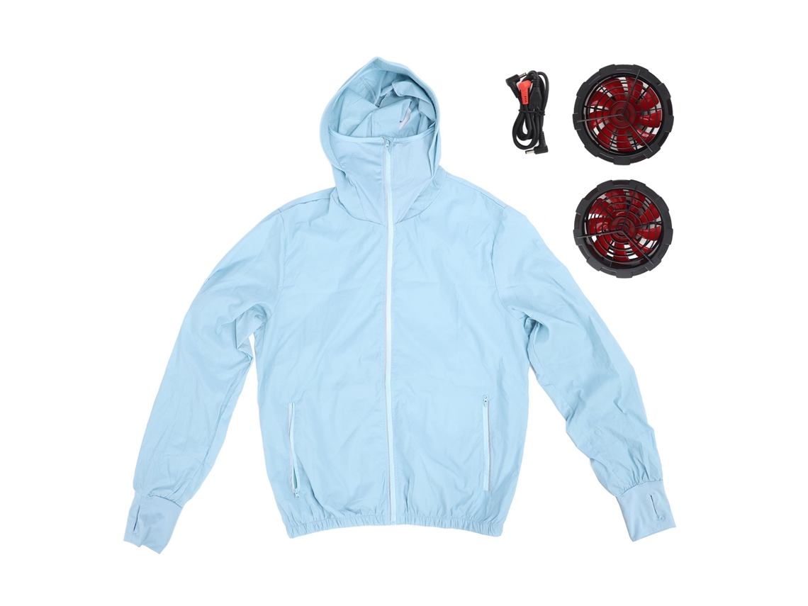 Chaqueta de trabajo con aire acondicionado, 3 niveles de ventilación y protección solar USB