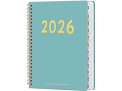 Agenda Mensual 2026, De 12 Meses Con Planificador Diario 2026 | Para La Escuela, El Trabajo, Estudiantes