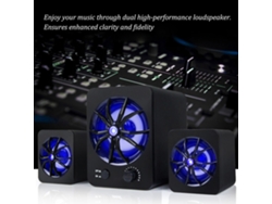 Altavoz Para Ordenador D-207 Con Cable Usb, Subwoofer Estéreo Led Para Pc, Portátil Y Teléfono Móvil.