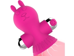 Vibrador De Masaje De Succin De Silicona Con 10 Modos Para Mujeres (rosa Roja) Yizhood