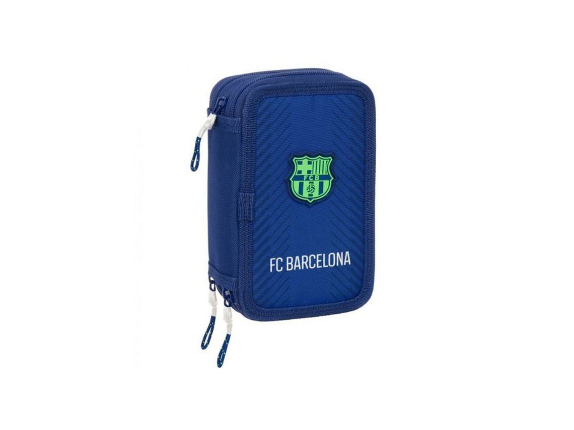 Estuche para lápices del FC Barcelona, set triple, 36 piezas, azul, set infantil, FC BARCELONE