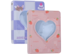 Juego de 2 mini álbumes de fotos para parejas, PVC resistente, formato de 7,6 x 3 pulgadas, 40 marcos de fotos portátiles, GOKOCO Prints