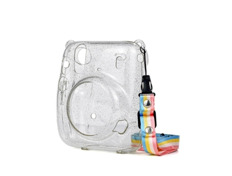 Bolsa SLOWMOOSE para Cámara Mini Instax de Cuero Pu con Correa de Hombro (Transparente)