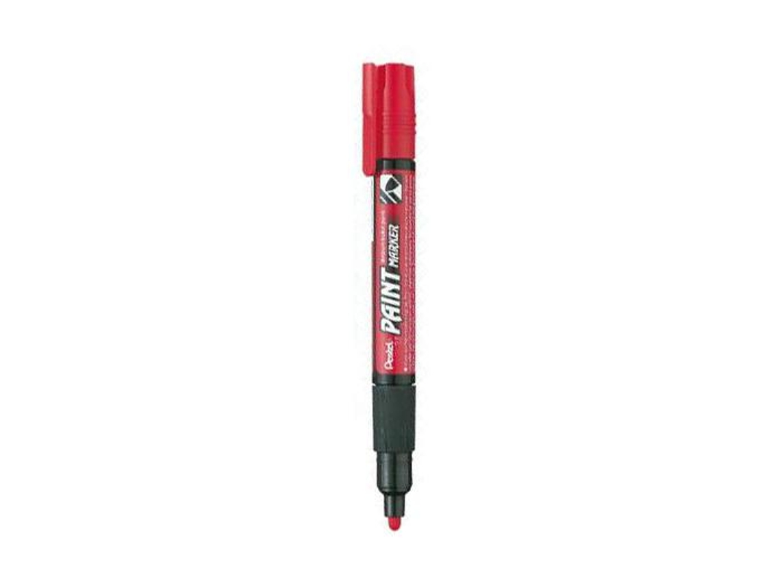 Marcador Pentel Mmp20 Paint Vidro E Plástico Vermelho
