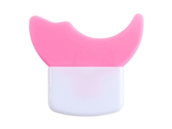Protector De Pestañas De Silicona Para Rímel, Color Rosa Melocotón.