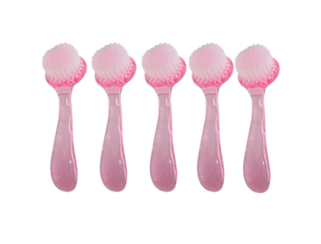 Cepillos De Limpieza Portátiles Para Uñas Con Mango Fino (Rosa) ZMDECQNA