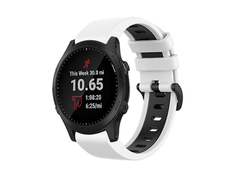 Correa De Reloj Inteligente Para Garmin Forerunner 945, Correa De Reloj Deportivo De Silicona De 22Mm, Dos Colores, Blanco Y Negro VENISYMLIS