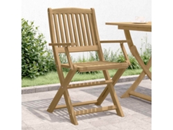 Sillas de jardín plegables (4 unidades, 57,5 x 54,5 x 90 cm), acacia maciza, DKD Home Decor