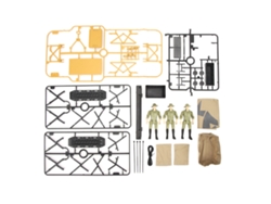 Set de simulador de camping a escala 1:12 con tienda de campaña, figuras, mesa, silla, parrilla, carrito, cesta, juguetes de camping para niños