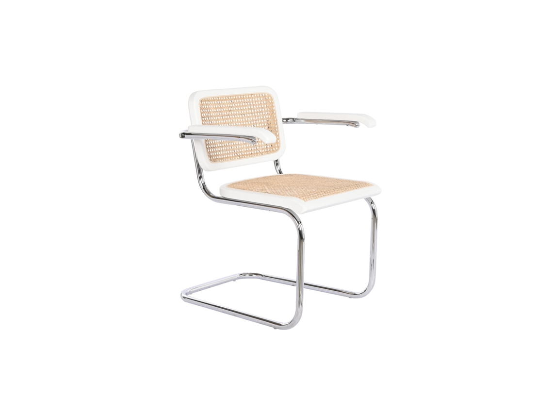Silla Olmo Ratán Blanco 65,5x62x79cm