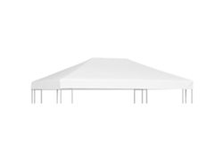 Cubierta para cenador 270 g/m² 4x3 m blanco Wsd899579 Lovely Home