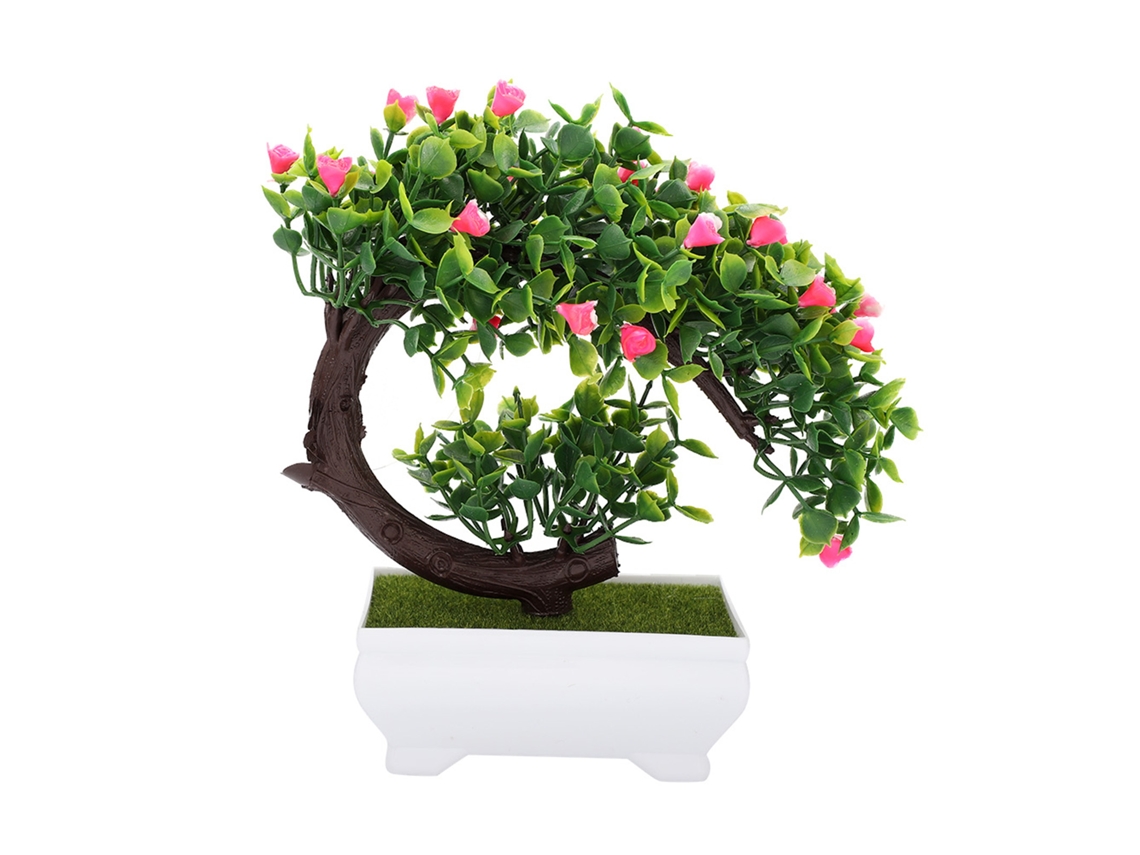 Bonsái artificial con flores artificiales para decoración