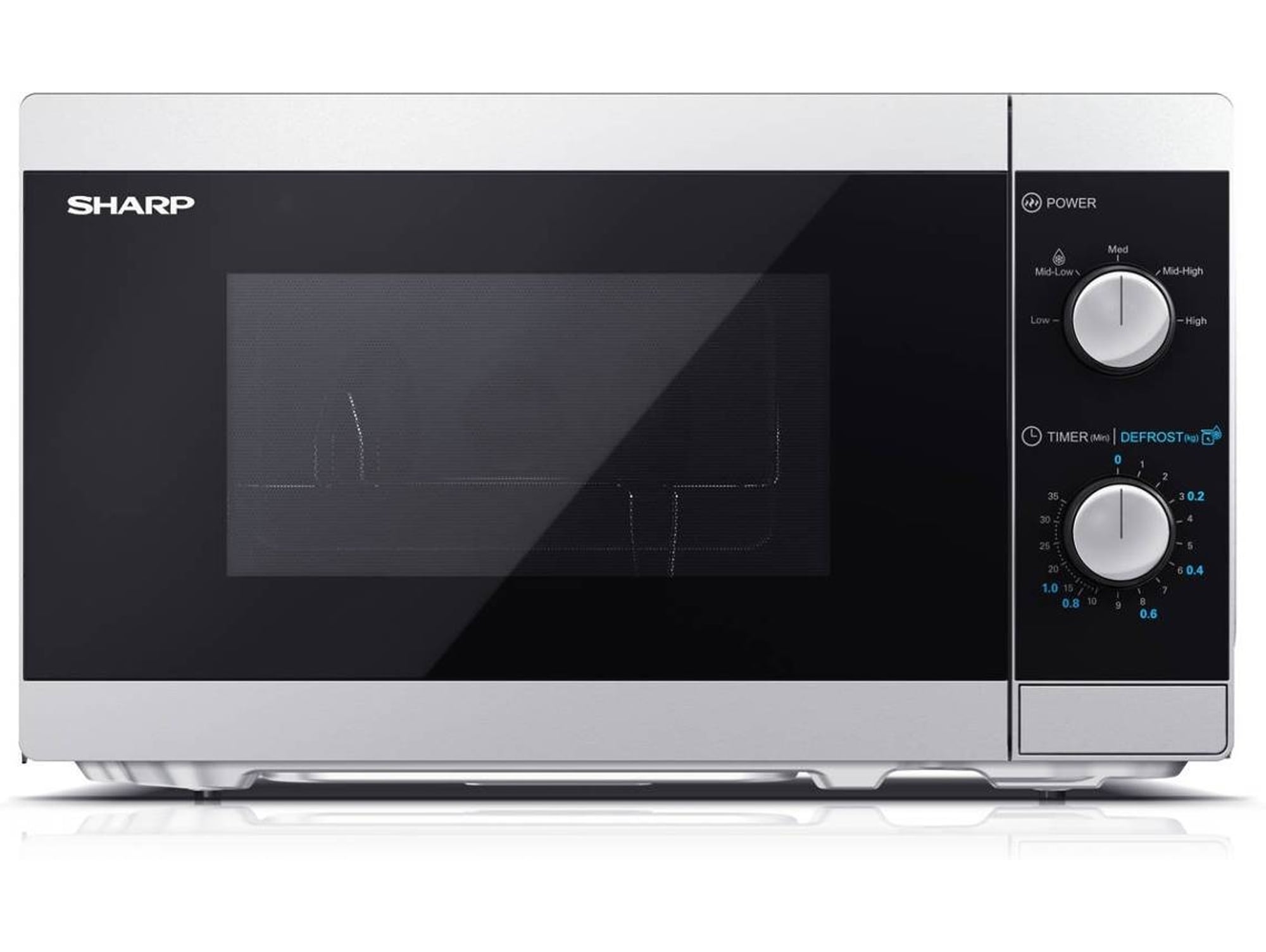 Microondas SHARP YC-MS01E-S (20L - Sin grill - Inox)