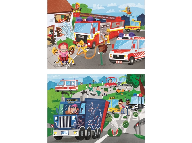 Puzzle CLEMENTONI Vehiculos De Emergencia (60 Piezas)