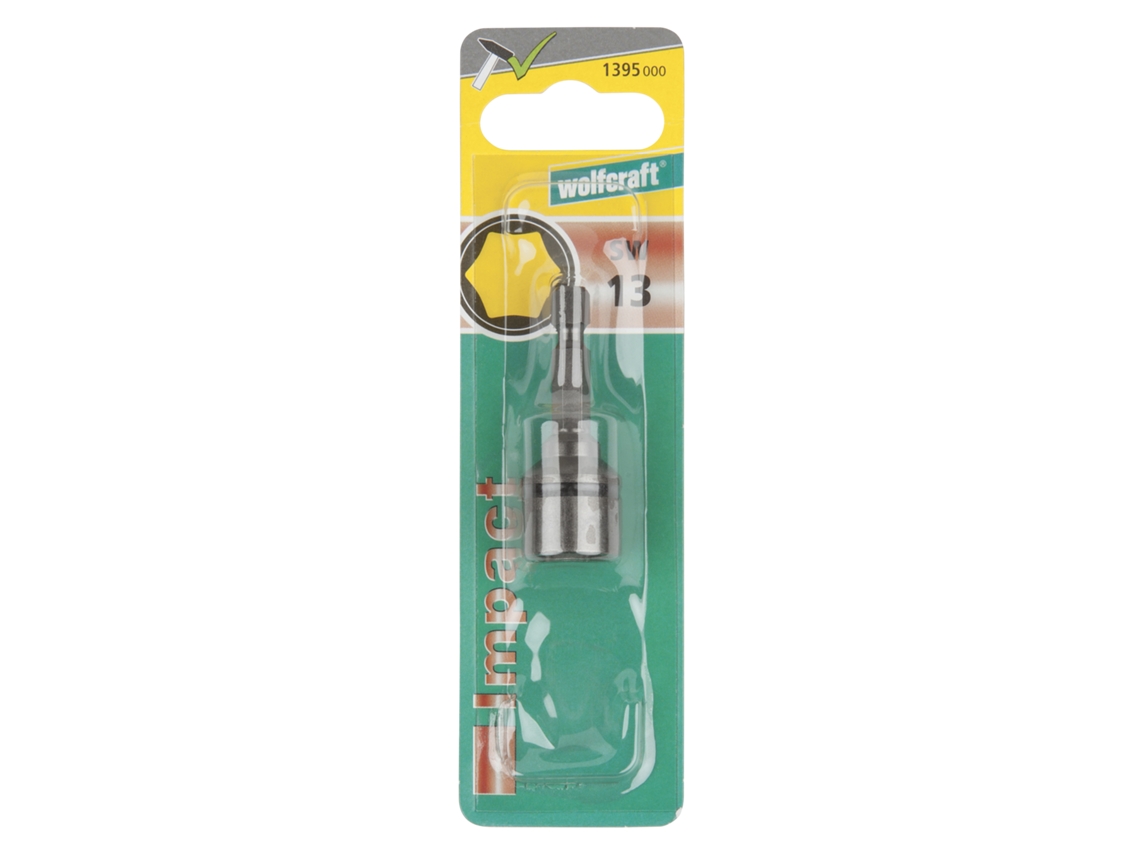 Wolfcraft 1395000 - 1 Llave De Vaso Impact, Crmo, Sw 13